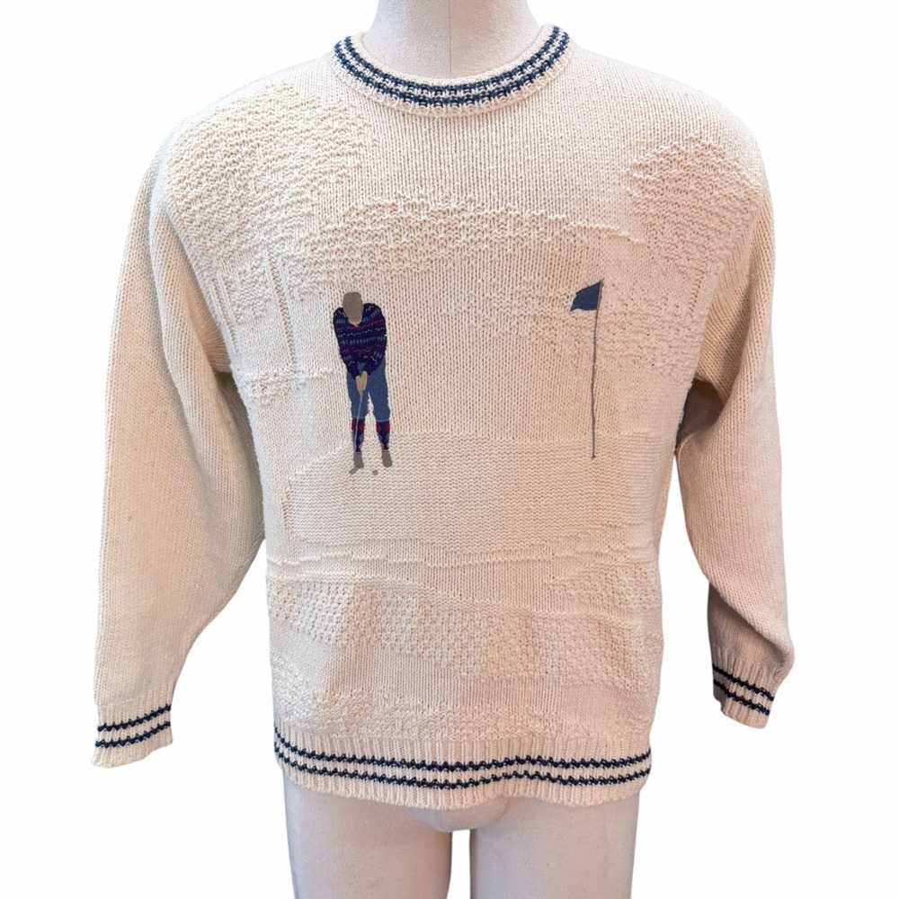 FAIRWAY SPORT by Croft & Barrow Vintage Golfer Intarsia Sweater – Size‎ M